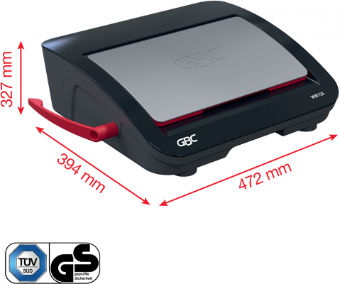 Masina de indosariat GBC WireBind WB15E, electica, cu spire metalice, A4, 15/125 coli, negru-argintiu